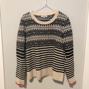 Madewell fair isle striped sweater